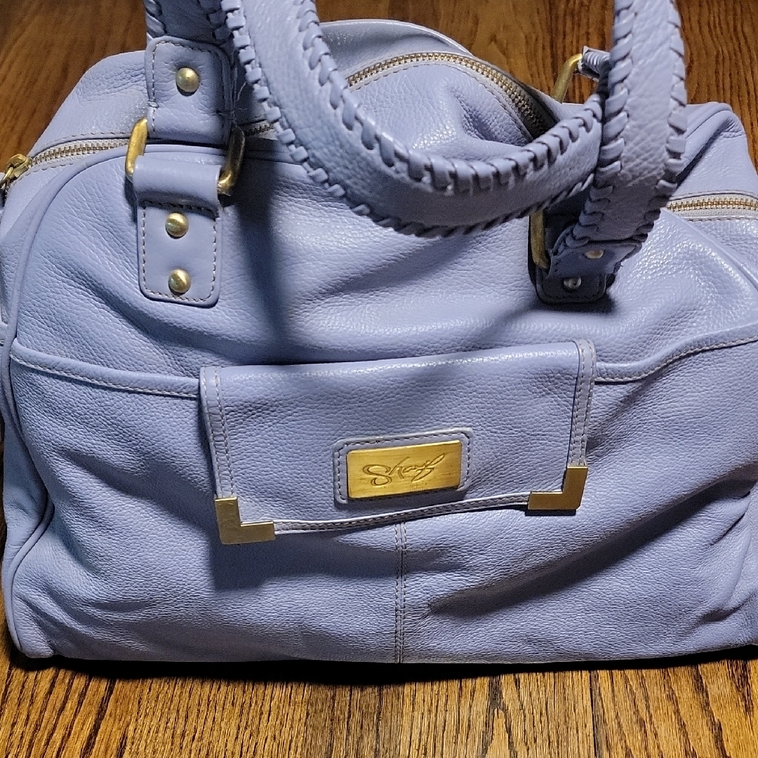 Lavender Leather Handbag
